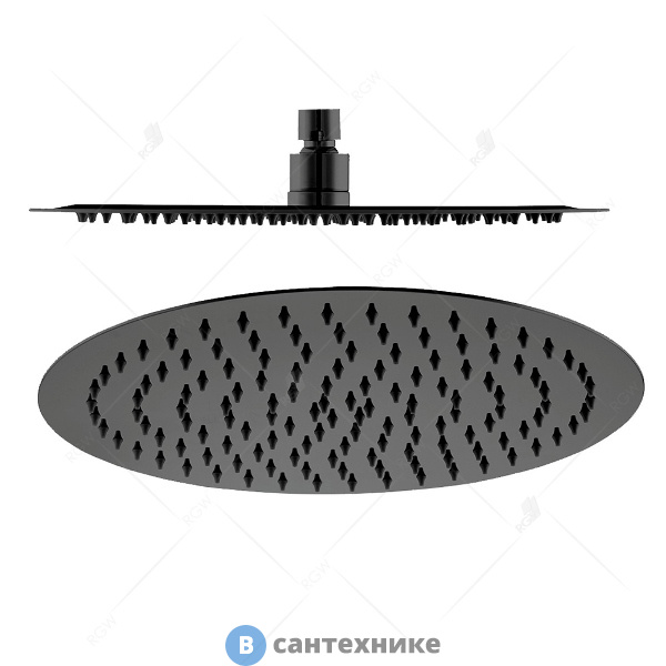 Верхний душ RGW SP-81-25 B круглый/чёрный (21148125-04)