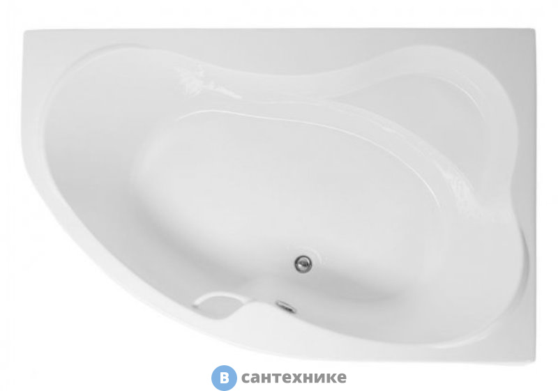 Акриловая ванна Aquanet CAPRI 160*100 R к/с25 (205386)