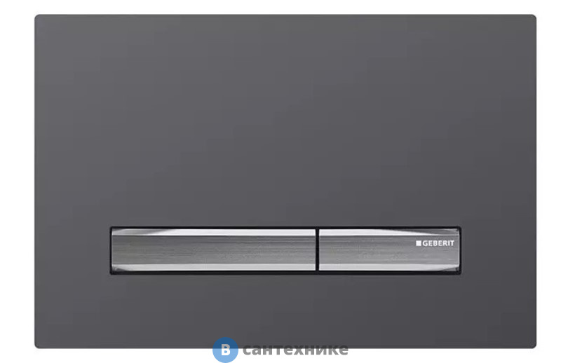 Смывная клавиша Geberit Sigma50 115.788.JK.2, для двойного смыва, металлический хромированный: хромированный