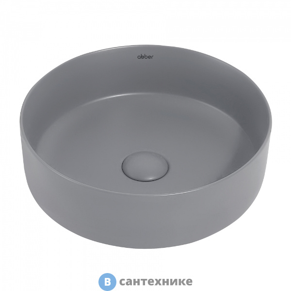Раковина ABBER Bequem AC2108MG серая матовая накладная