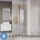 картинка Душевое ограждение Grossman Cosmo 301.K33.02.9090.32.00 (90*90*195) полукруг, раздвижн, золото сатин, стекло прозрач, без поддона