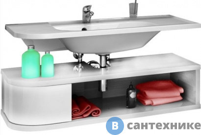 картинка Тумба под раковину Ravak SDU Praktik S правая белая (X000000342)