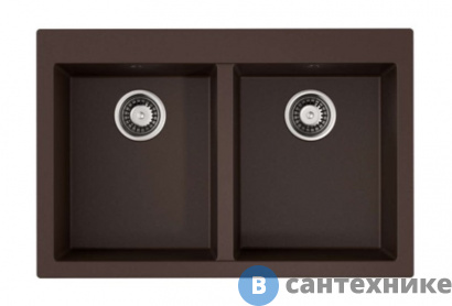 картинка Кухонная мойка OMOIKIRI Bosen 80-2-DC темный шоколад (4993840)