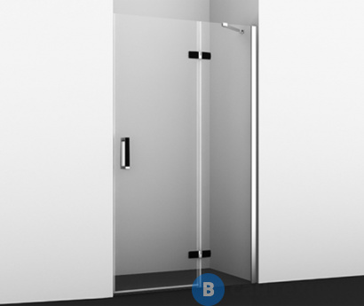 картинка Душевая дверь WasserKRAFT Aller 10H05R Black MATT, распашная, правая