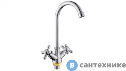 картинка Смеситель Potato Р59301 для кухни с высоким изливом