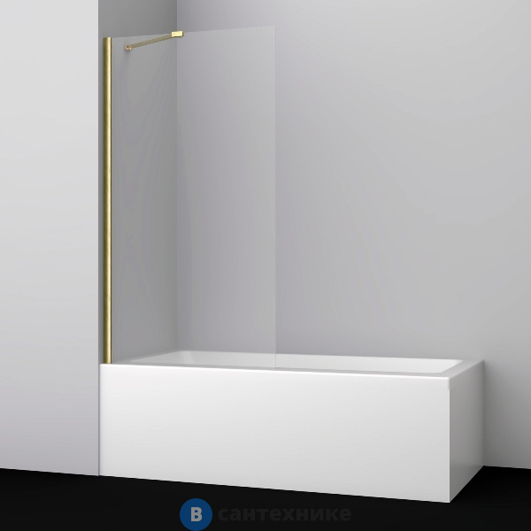 Шторка на ванну WasserKRAFT Aisch 55P01-80 Fixed