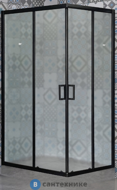 Душевой уголок Royal Bath RB HPD-C-BL 100x80x185 (матовое) (RB8100HPD-C-BL), без поддона