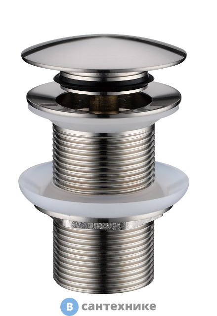 Слив Boheme 612-NB для раковины, автомат (клик-клак) Nikel Brush