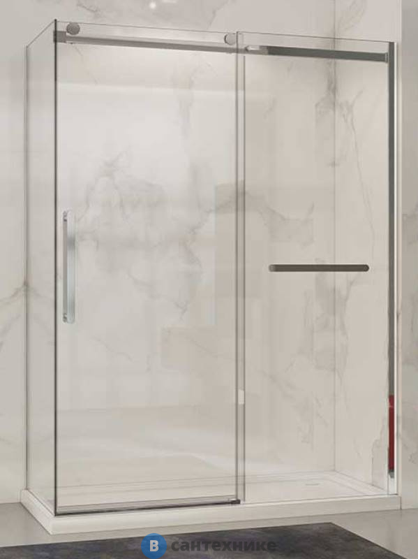 Душевой уголок Vincea Como Soft VSR-1CS1014CL, 1400*1000, хром, стекло прозрачное, без поддона