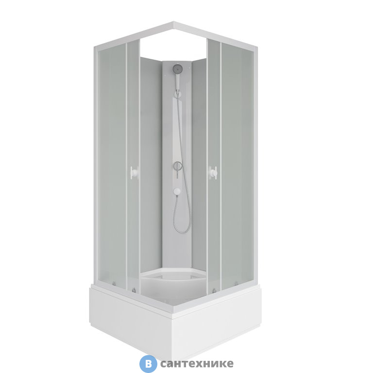 Душевая кабина Niagara Promo P100/26Q/MT/BK (1000х1000х2000) 