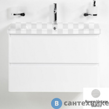 картинка Тумба под раковину BelBagno ALBANO-CER подвесная с двумя выкатными ящиками, Rovere Vintage Bianco, 1020x444x500 (ALBANO-CER-1050-2C-SO-RVB)