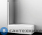 картинка Стеклянная шторка WasserKRAFT Berkel 48P01-80 White на ванну