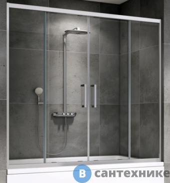 картинка Шторка на ванну ABBER Schwarzer Diamant AG57160 160*140