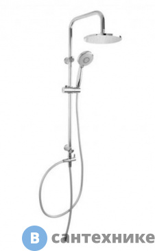 картинка Душевая стойка Aquanet Passion R круглый верх. душ пластик 200 мм, без смесителя (212270)