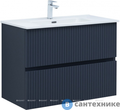 картинка Тумба под раковину Aquanet Джейн 90 маренго (313303)