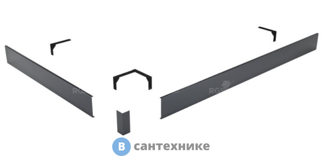 Экран для поддона RGW N/ST-21 G 80*100 (50231580-02)