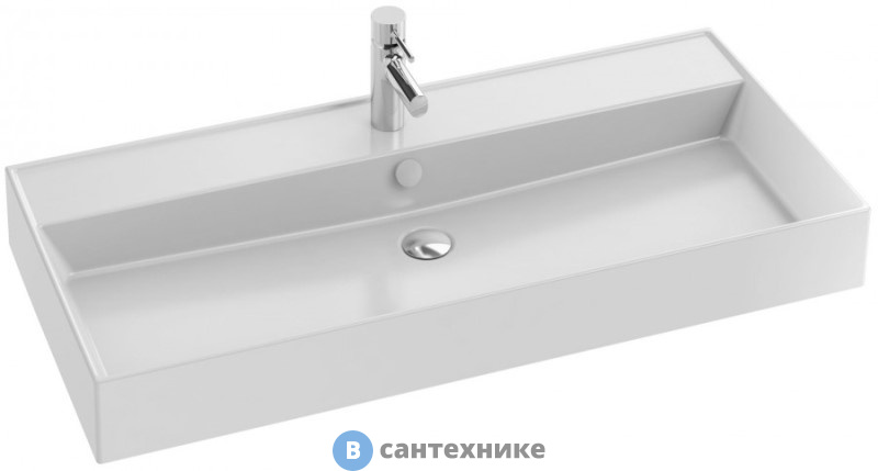 Раковина Jacob Delafon EXBJ112-00 керамическая 100х46 см, белая
