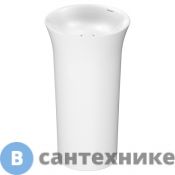 Раковина Duravit White Tulip O 500 мм напольная, без отв под смес, с керам крышкой, без перелива, сифон, слив в пол, белый (2703500070)