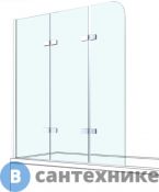 Душевая шторка Berges СITY 2.0 800x1400 прозрачное стекло, 5 мм, профиль хром (062012)