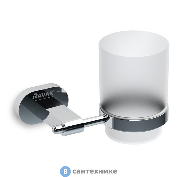 Держатель Ravak CR 210.00 со стаканом (стекло) (X07P188)