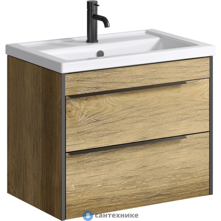 Тумба под раковину Aqwella FARGO 71 FRG0107DB (подвесная, дуб балтийский)