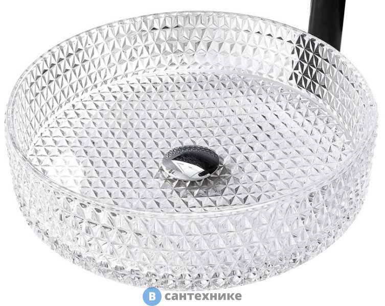Раковина ABBER Glas AK2301 накладная стеклянная, прозрачная