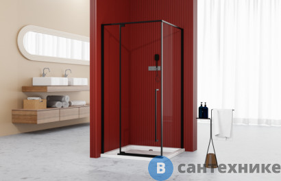 картинка Душевое ограждение ESBANO ESA-90KV-B черный