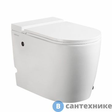 картинка Унитаз ABBER Bequem AC1114P приставной белый с импульсным смывом