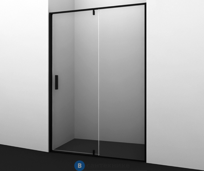 Душевая дверь WasserKRAFT Elbe 74P05, распашная, универсальная