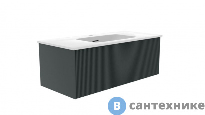 картинка Тумба под раковину La Fenice TERRA Grigio 100 см серая матовая (FNC-01-TER-G-100)