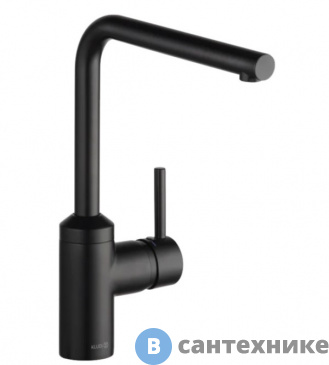картинка Смеситель Kludi 428143977 L-INE для кухни однорычажный, чёрный мат.