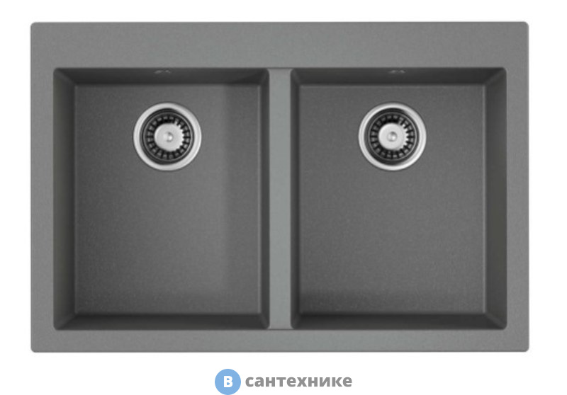Кухонная мойка OMOIKIRI Bosen 80-2-GR grey (4993569)