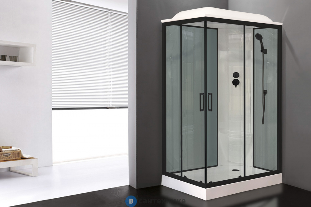 Душевая кабина Royal Bath RB 8120HP6-GT-BL 1200x800x2170 (серое/прозрачное ) правая (RB8120HP6-GT-BL-R)