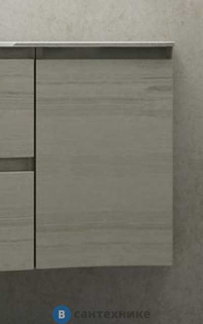 Шкафчик Cezares VAGUE 54848 подвесной с одной распашной створкой, правый, Rovere sbiancato, 34x40x55