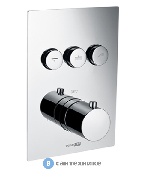 Смеситель WasserKRAFT Neime 1944 Thermo Термостатический для ванны и душа