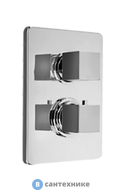 Смеситель Paini 84CR691TH Dax-R для душа встраиваемый с термостатом и дивертором, хром