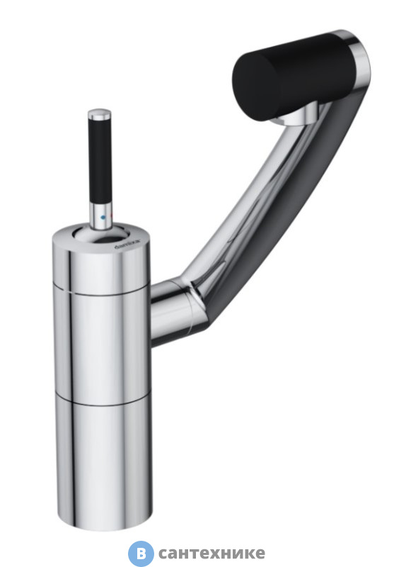 Смеситель Damixa ARC 290007464 для кухни, поворотный излив (чёрный)