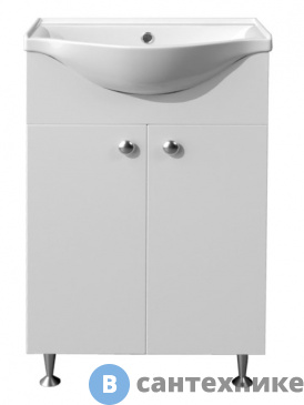 картинка Тумба Loranto Моника New 50 (500*820*370) с раковиной (арт. 7050) Basic 50 (CS00071364)