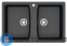 картинка Кухонная мойка AZARIO Elmas (780х500х190) чёрный, сифон + герметик (CS00078333)