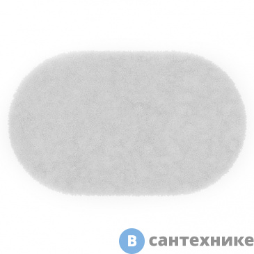 картинка Коврик WasserKRAFT Dill BM-3940 Bright White для ванной комнаты