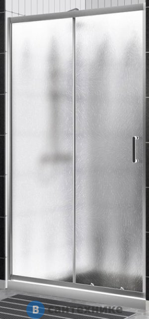 Душевая дверь BelBagno UNO-195-BF-1-120-CH-CR 1200x1950, стекло шиншилла, профиль хром