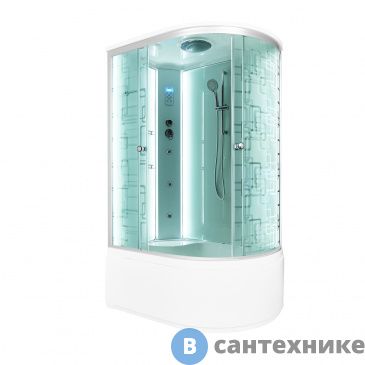 картинка Душевая кабина DTO EM4512L LED с гидромассажем