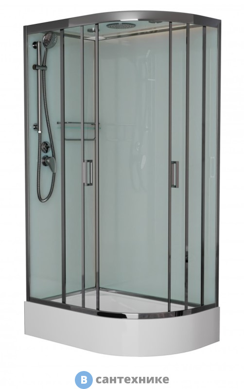 Душевая кабина Frank F412/1L Brilliant левосторонняя средний поддон