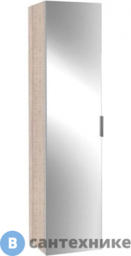 картинка Пенал Jacob Delafon EB873-E10 ODEON UP подвесной, 1 реверс.зеркальная дв., /35х34х147/(квебекский дуб)