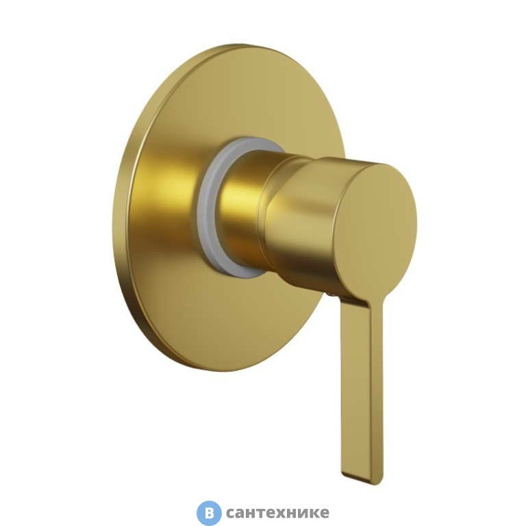 Смеситель Paini Brera 74PJ690 для душа встраиваемый, матовое золото PVD