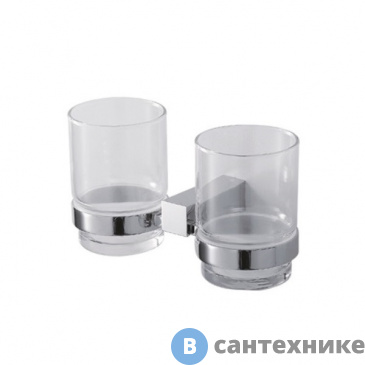 картинка Стакан Zeegres CUB 21119101 двойной для зубных щеток