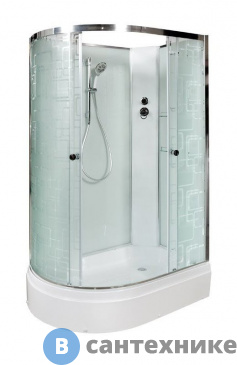 картинка Душевая кабина Deto ЕМ2712 R N (без крыши) (120х80х208 см)