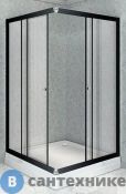Душевой уголок Radomir Дрим 90 чёрный, квадратный (стекла матовые) (1-09-6-0-0-1181), без поддона