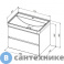 картинка Тумба под раковину Aquanet Вега 70 (2 ящика) (308333)