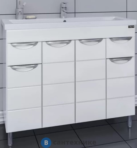 Тумба под раковину СанТа Родос 100 ум. Фостер 100 (206016)